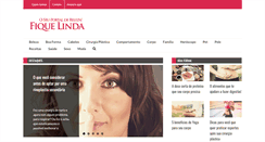 Desktop Screenshot of fiquelinda.com.br