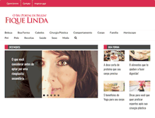 Tablet Screenshot of fiquelinda.com.br